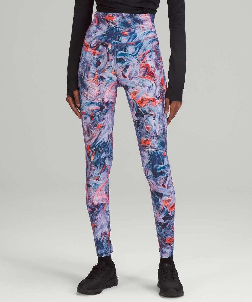 Lululemon Base Pace High-Rise Tight 31" Atmospheric Purple Multi SZ 2